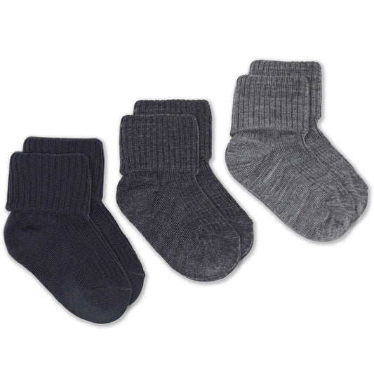 Imperfect Wool Socks, Baby and Toddler, Light & Dark Slate